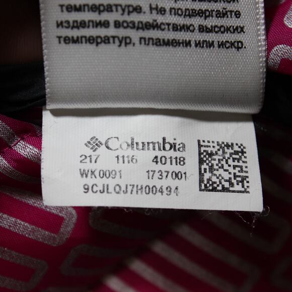 Columbia Jacket Women's Small Black Pink Interchange Thermal Coil Puffer - Picture 8 of 9